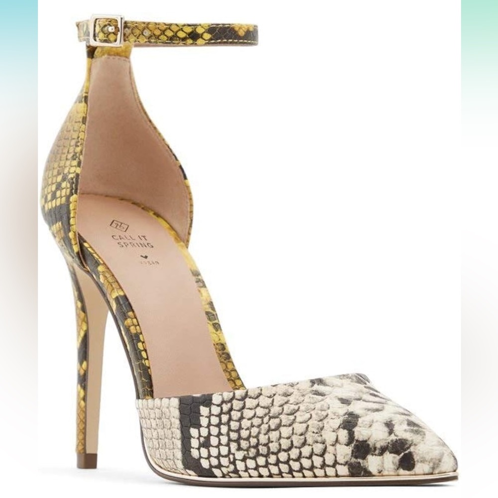 Call It Spring Women's Iconis Pump Snake skin size 7.5